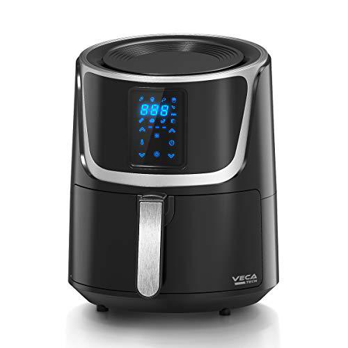 VECATECH Freidora de aire caliente Aero fryer con gran pantalla táctil LED digital