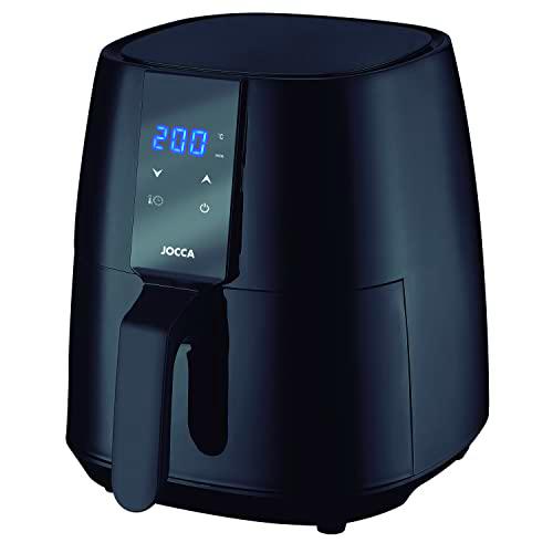 Jocca - Freidora de Aire Caliente 3,8L | Freidora Sin Aceite | Cocina Sana | 1450W de Potencia (Negro)