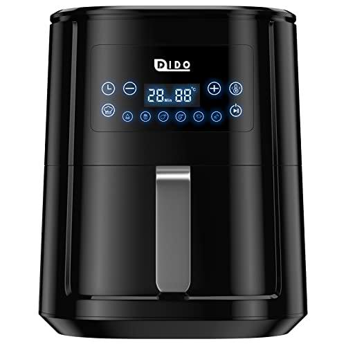 DIDO Freidora sin Aceite 5,5L, Air Fryer con Pantalla LED Táctil