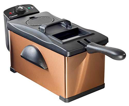 Bestron Copper Collection Freidora, 2000 W, 3.5 litros, Cobre