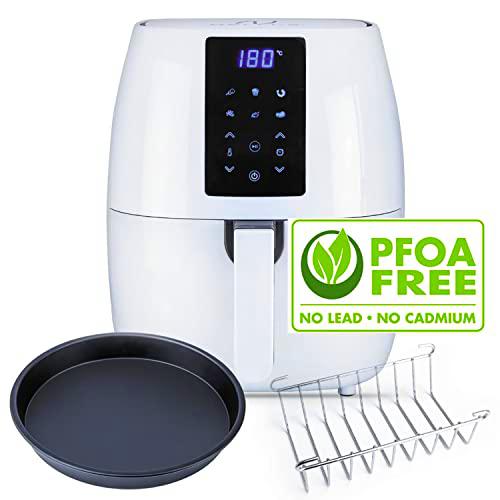 NELLI'S® Kit de cocina freidora de aire XL blanca 1700 W Clase A++