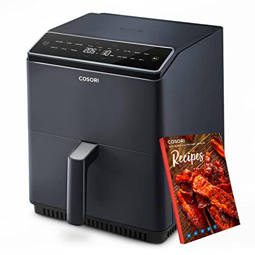 COSORI Freidora sin Aceite 3.5 L, Freidora de Aire Caliente 1500W con  Pantalla LED Táctil y 100 Recetas, Sin PFOA, 75-205 ℃, 11 Modos  Preestablecidos, Color Negro : : Hogar y cocina