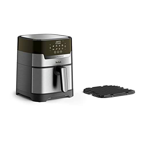 Tefal EY505D Easy Fry &amp; Grill Deluxe - Freidora de aire caliente (2 en 1 (freidora de aire caliente y parrilla)