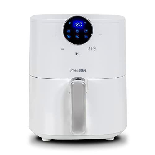 UNIVERSALBLUE Freidora de Aire 3,5L | Air Fryer Sin Aceite Blanca para 2-4 Personas | Accesorios Aptos Lavavajillas