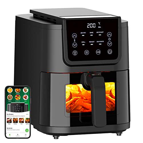 CHEFREE Freidora sin Aceite 5L AFW01, Air Fryer con Ventana de Visualización