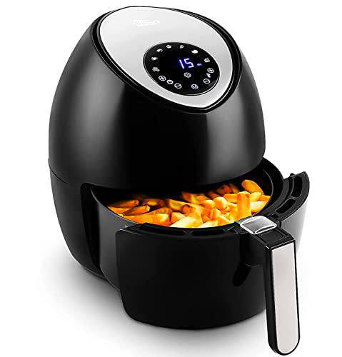 Freidora de Aire, Uten 4.5L Air Fryer 1500W, Control Táctil