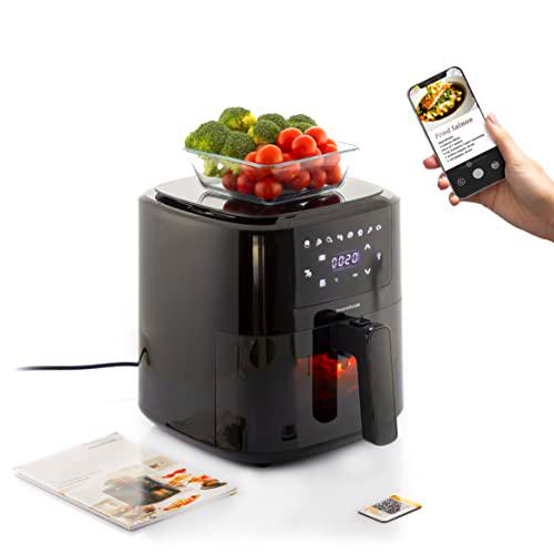 InnovaGoods® Freidora sin Aceite 5L, air fryer 1500W con +100 recetas en Español