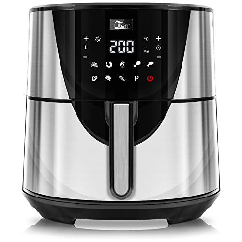 Freidora de aire de 7.5 L, Uten Air Fryer XXL, 8 Programas Preestablecidos