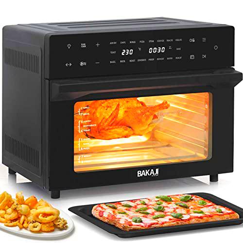 Bakaji Horno freidora de aire caliente, capacidad 30litros