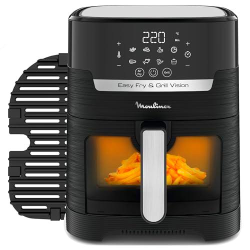 Moulinex Easy Fry &amp; Grill Vision 4,5 L - Freidora de aire y grill con ventana