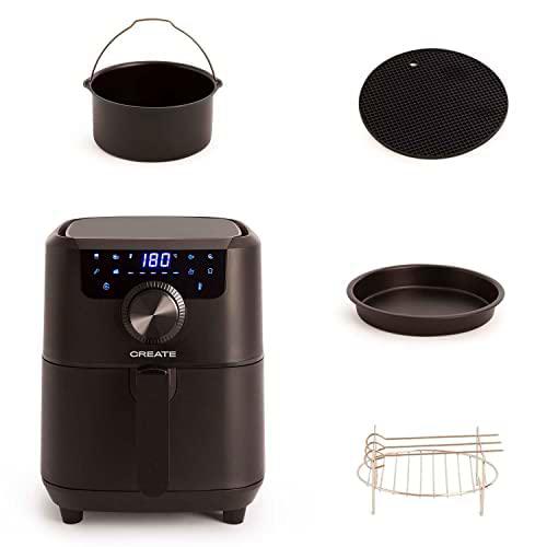 CREATE/PACK FRYER AIR PRO/Freidora de aire sin aceite 3.5L + Accesorios,Negro/freidora de aire 3.5L