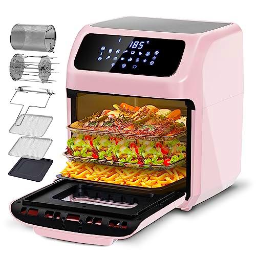 LLIVEKIT Horno Freidora de Aire 12 Litros, Freidora sin Aceite con 12 Funciones