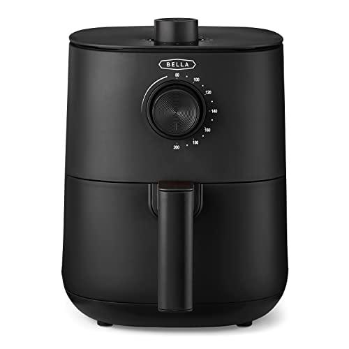 BELLA 2.9QT Manual Air Fryer, No requiere precalentamiento