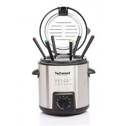 TECHWOOD Fondue - Freidora de potencia 840 W, capacidad 1 l de aceite