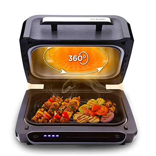 SOGO PARILLA Y FREIDORA DE AIRE 4L | GRILL MULTIFUNCTION + AIRFRYER (SS-10130) 1700W