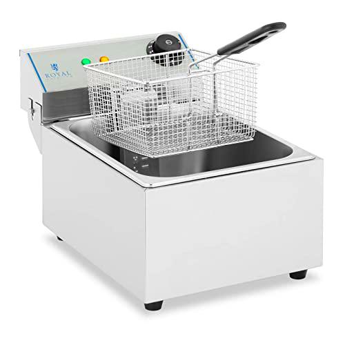 Royal Catering Freidora Electrica Profesional Rcef-10Ey-Eco (10 Litros