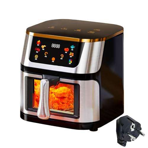 Air Fryer 12L, 1500W Freidora de aire inteligente, pantalla táctil LED