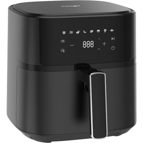 iceagle Freidora Aire 6,5L Air Fryer XL, Freidora sin Aceite 1700W con 8 Programas