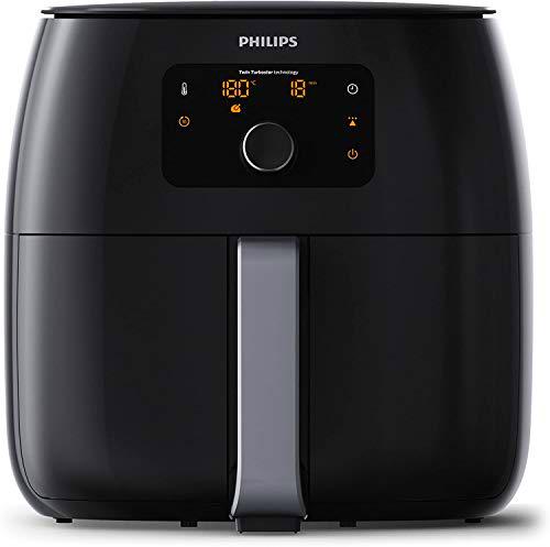 Philips AirFryer HD9652/90 Freidora sin aceite, con tecnología Twin TurboStar y accesorio divisor de sartenes