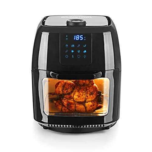 GOURMETmaxx Freidora digital XXL de 9 litros de aire caliente | Freír casi completamente sin grasa