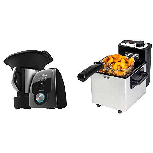 Cecotec Robot de Cocina Multifunción Mambo 7090 + Freidora Eléctrica CleanFry