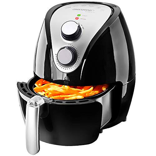 Monzana Freidora de aire caliente incluye folleto de recetas gratis 1500W 3,6 litros 9-en-1