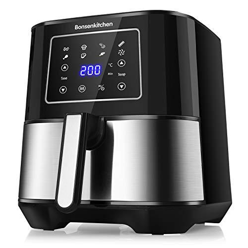 Freidora sin Aceite 5,5L 1700W, Freidora de Aire con 7 Programas