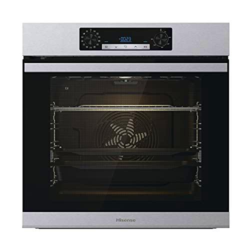 Hisense BSA65226PX Horno Multifunción Pirolítico con Vapor + Función Freidora de Aire sin Aceite