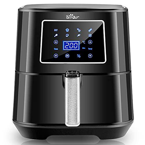 Bear Air Fryer 1700W, 5,5L Freidora sin Aceite con 7 programas